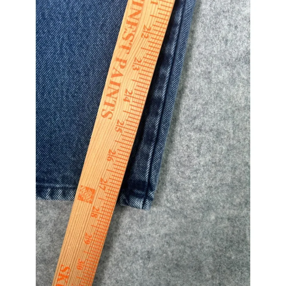Rio By Stephen Mardon Jeans Womens 11 Blue Dark Wash Denim High Rise Tapered Mom